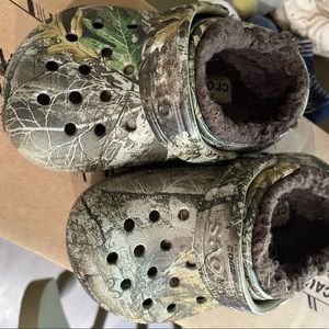 Size 5 Toddler Camo Crocs!